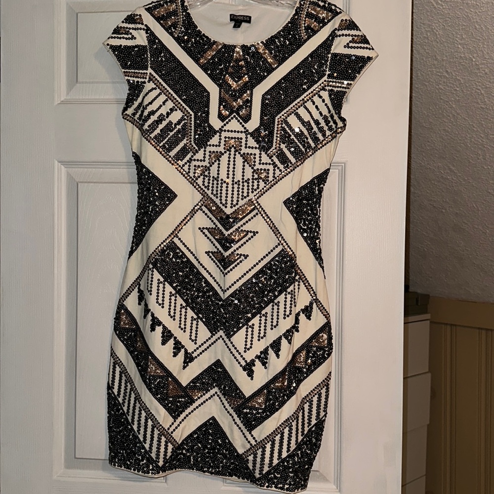 Sequined Cocktail Dress